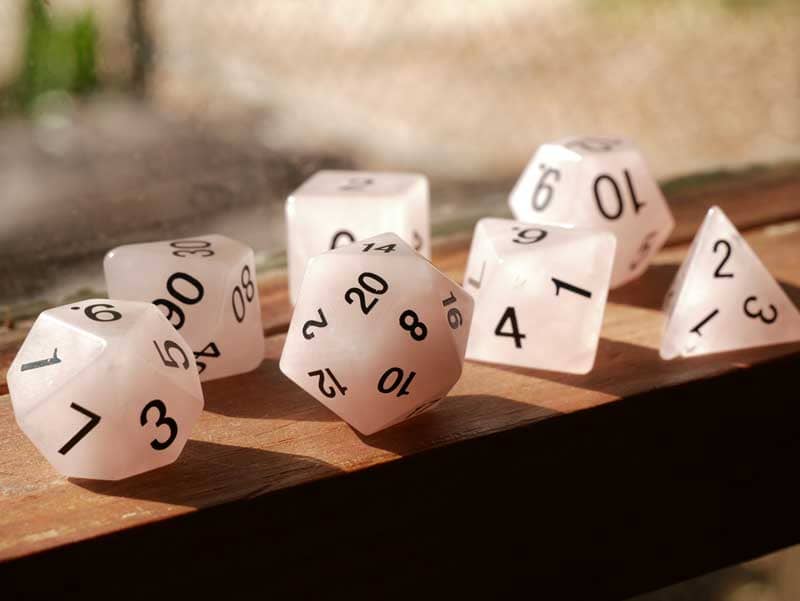 a number of different-sided dice